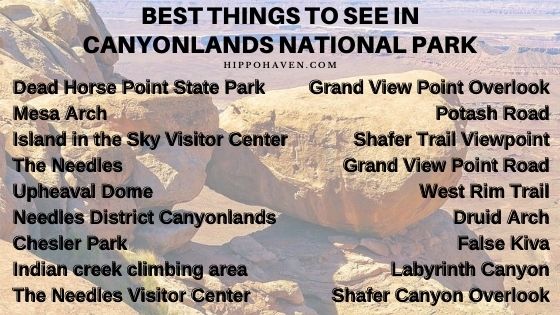 best things to see in canyonlands national park