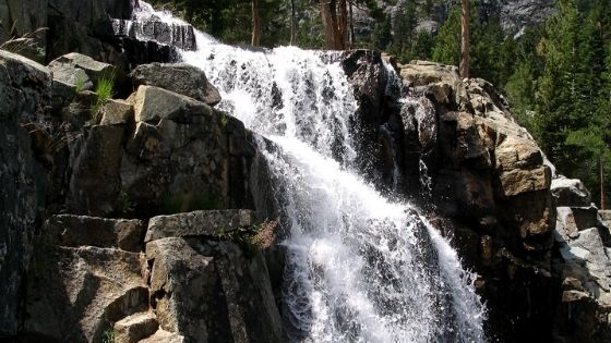 emerald bay lake tahoe waterfall